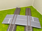 H0 Bahnübergang für Märklin C-Gleis-58x70mm mit Straßenmarkierung