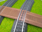 Bahnübergang H0 gebogen für Märklin C-Gleis - 58x40 mm - braun