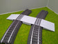 Bahnübergang gebogen für Märklin C-Gleis-58x40mm - grau