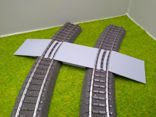 Bahnübergang H0 für Märklin C-Gleis-58x40mm - grau