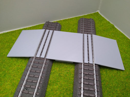 Bahnübergang H0 für Märklin C-Gleis-58x70mm - grau