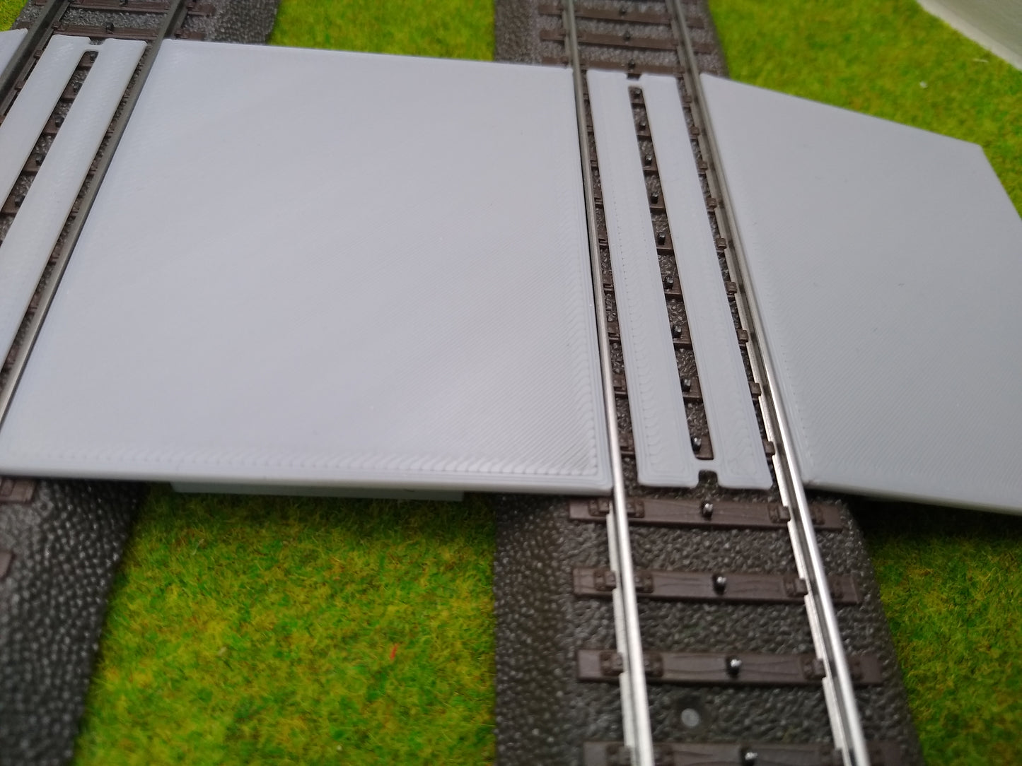 Bahnübergang H0 für Märklin C-Gleis-58x70mm - grau