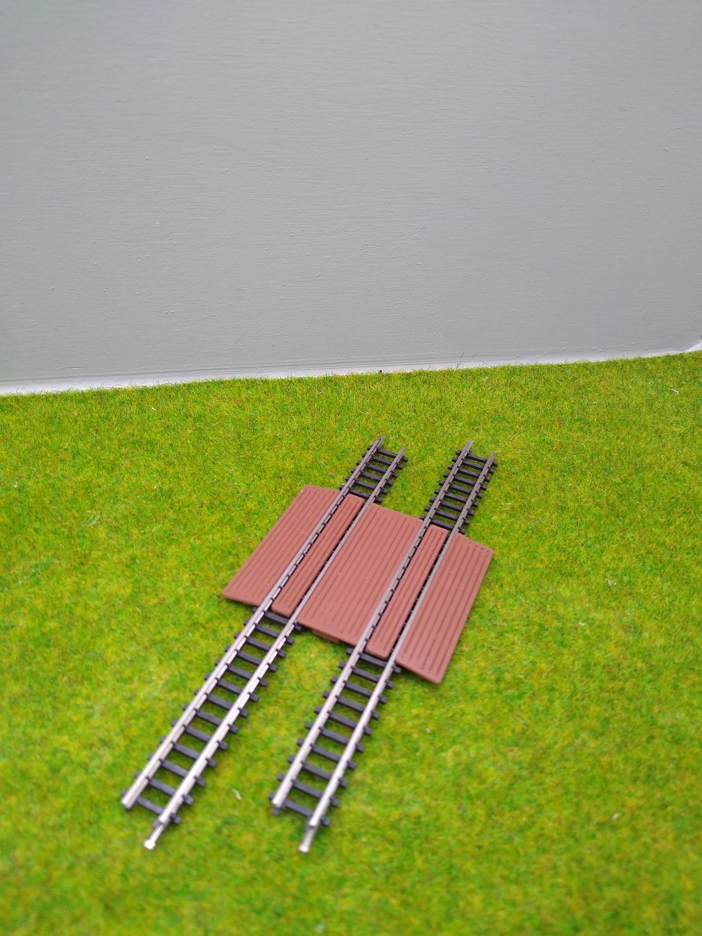 Bahnübergang für Spur Z - 14 x 40 mm - braun