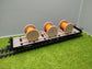 H0 Ladegut, Kabelrollen auf Palette für Schwerlast- und Rungenwagons - beige / orange