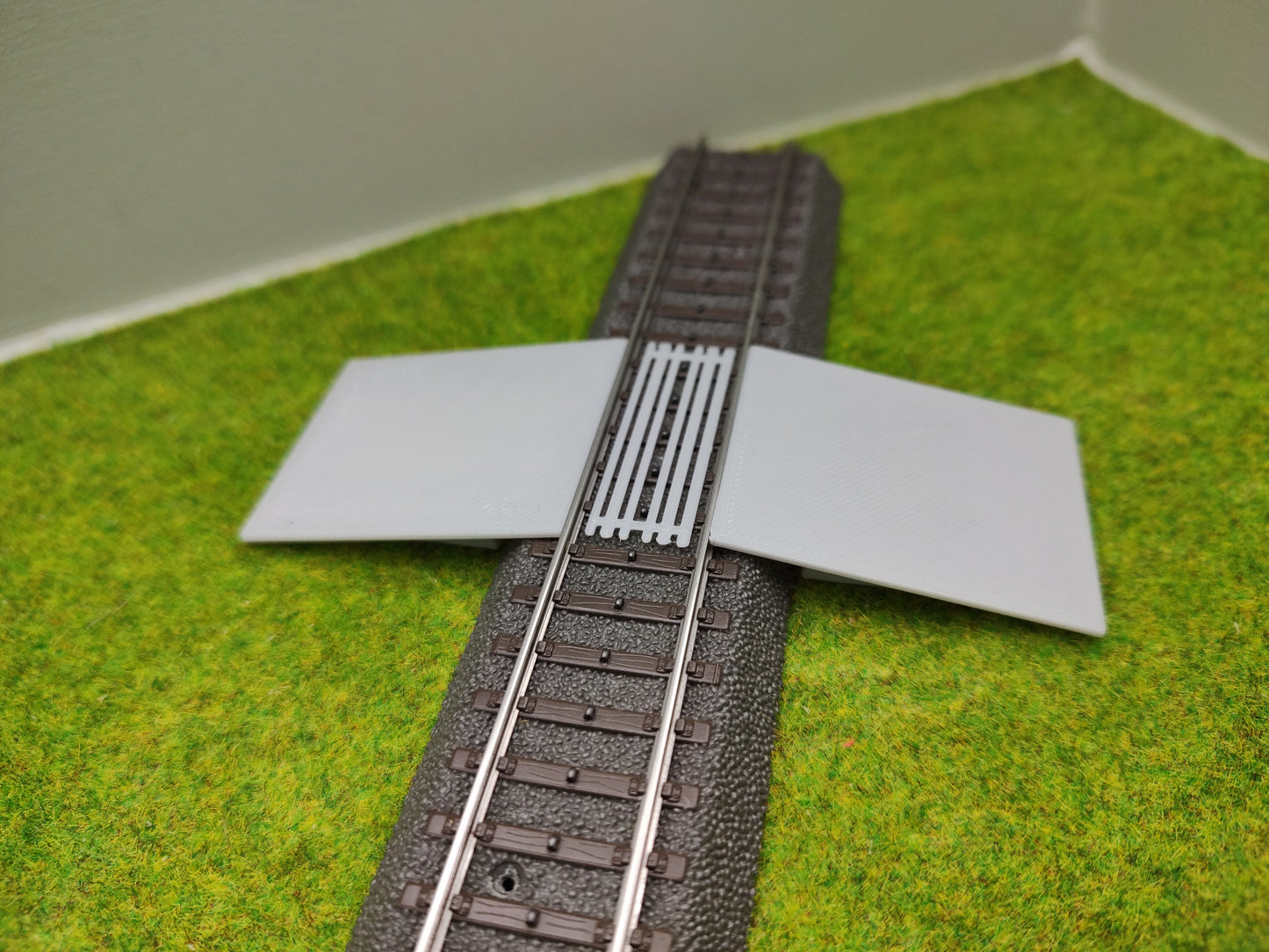 Bahnübergang für Märklin C-Gleis-50x40mm - grau