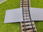 Bahnübergang H0 gebogen für Märklin M-Gleis-50x40mm - grau