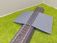 Bahnübergang H0 für Märklin C-Gleis-50x70mm - grau