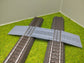 Bahnübergang H0 für Märklin C-Gleis-53x40mm - grau