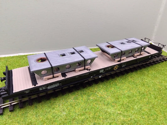 Ladegut H0, Maschinenträger für Schwerlast- / und Rungenwagons