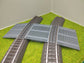 Bahnübergang H0 gebogen für Märklin C-Gleis - 58x70 mm - grau