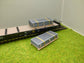 Ladegut H0 - Ladegut Set -  Stahlplatten auf Palette für Schwerlast- / Rungenwagons