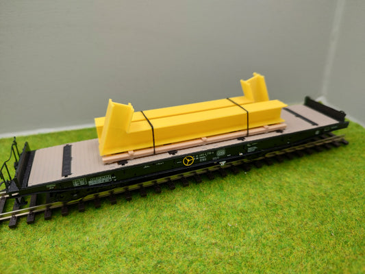 Ladegut H0 - Stahlträger auf Palette für Schwerlast- / Rungenwagons
