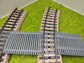 Bahnübergang H0 gebogen für Märklin M-Gleis - 58x40 mm - grau
