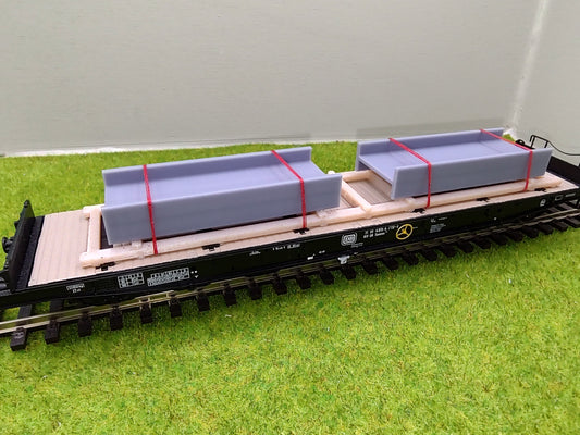 Ladegut H0 - Industrieträger auf Palette für Schwerlastwagons