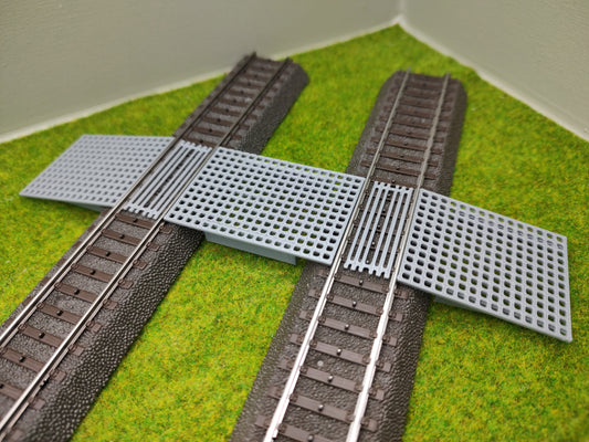 Bahnübergang H0 für Märklin C-Gleis-58x40mm - grau