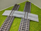 Bahnübergang H0 für Piko A Gleis mit Gleisbett -58x40mm - grau