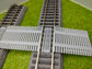 Bahnübergang H0 für Piko A Gleis mit Gleisbett -58x40mm - grau