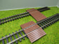 Bahnübergang H0 für Piko A Gleis -130,80 x 40mm - braun
