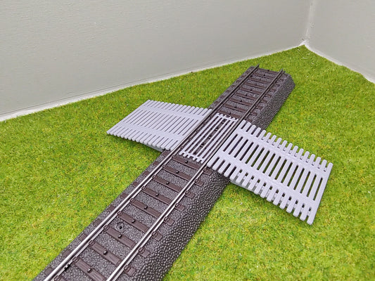 H0 Bahnübergang für Märklin C-Gleis-50x40mm - Brettoptik