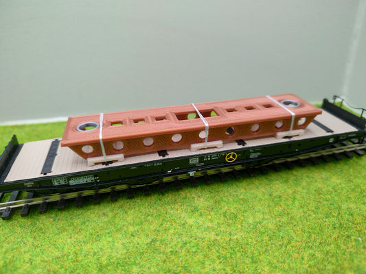 Ladegut H0, Maschinenträger für Schwerlast- / und Rungenwagons - 120mm