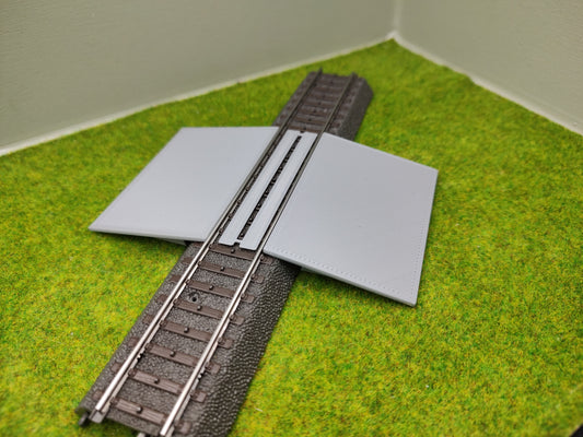 Bahnübergang für Märklin C-Gleis-50x70mm - grau