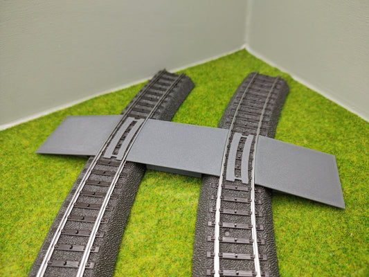 Bahnübergang H0 für Märklin C-Gleis-58x40mm - grau