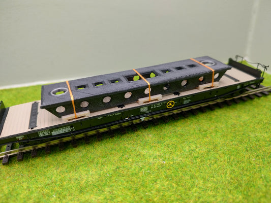 H0 Ladegut, Maschinenträger für Schwerlastwagons - 120mm